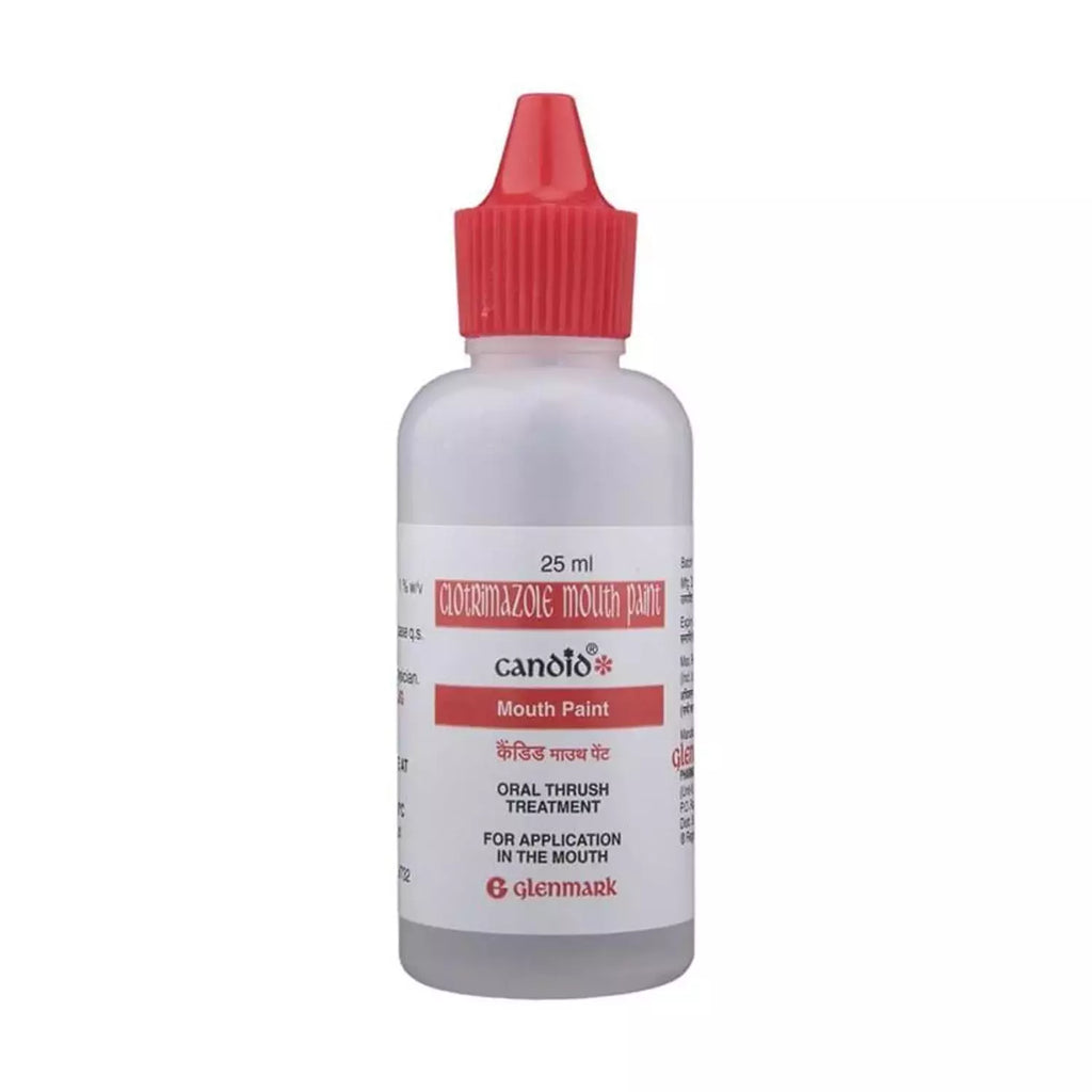 Candid Mouth Paint 25ml (Pack of 2) | Clotrimazole Oral Solution for Mouth Fungal Infections & Oral Thrush