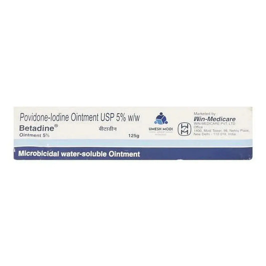 Betadine 5% Povidone-Iodine Antiseptic Ointment – 125g | Infection Prevention & Wound Care Treatment USA Wholesale Trade