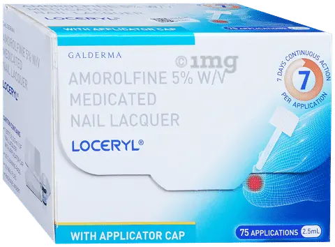 Loceryl Nail Lacquer 2.5ml - Powerful Anti- Fungal Nail Treatment with Amorolfine 5%