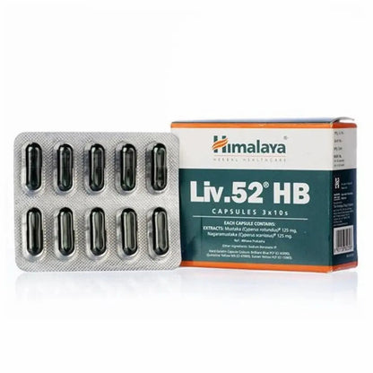 Himalaya Liv.52 HB Capsules 30s | Liver Support for Hepatitis B Management | Herbal Hepatoprotective Formulas | Pack of 1