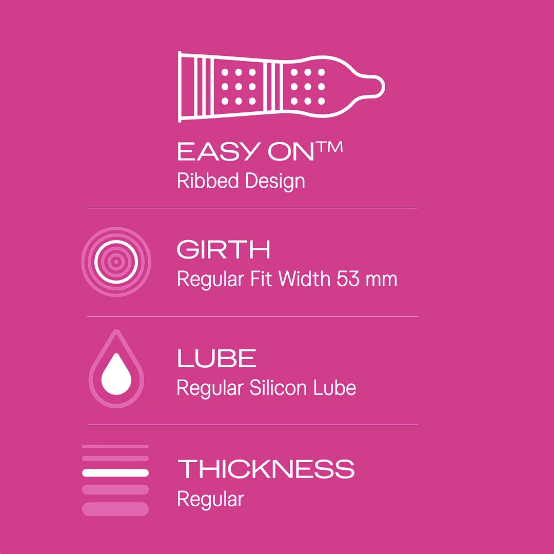 Durex Extra Ribbed – Pack of 10 Condoms | Pack of 1